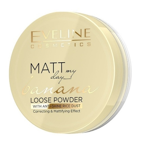 EVELINE Пудра BANANA Транспарентная матирующая серии MATT MY DAY LOOSE POWDER, 6г