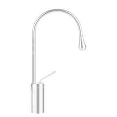 Gessi Goccia 33604#279 Смеситель для раковины на 1 отверстие, высокий, излив 174мм R=90, цвет: белый фото
