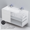 Am.Pm M50AFHX1203WM Inspire V2.0. База под раковину. подвесная. 120 см. 3 ящика. push-to-open. белый матов