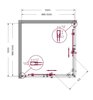 BelBagno Marino MARINO-A-2-100-C-NERO Душевой уголок, 100x100, цвет: чёрный