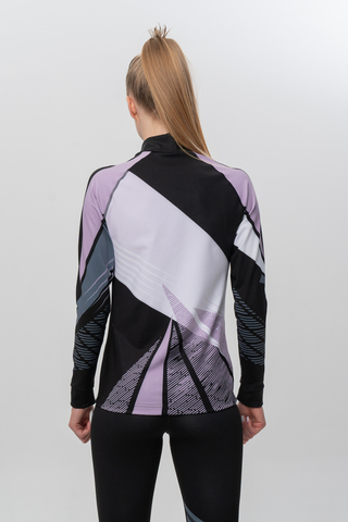 Женский лыжный гоночный костюм Nordski Heat black-lavender