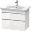 Duravit DuraStyle DS648102222 Тумба под раковину, ширина, мм-730, глубина, мм-448, высота, мм-610, тип установки-подвесной, форма мебели-прямоугольная, раковина-необходимо заказать, вырез под раковину-один, форма раковины-прямоуго