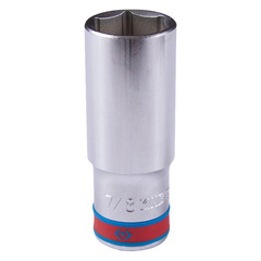 KING TONY (423528S) Головка торцевая глубокая шестигранная 1/2", дюймовая 7/8"