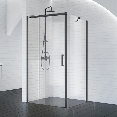 BelBagno Acqua ACQUA-AH-1-120/90-C-NERO Душевой уголок прямоугольный, 120x90, цвет: чёрный