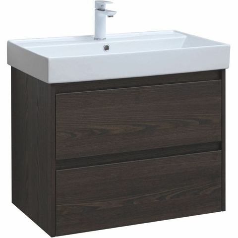 Aquanet Nova Lite 305240 Тумба с раковиной, цвет: дуб черный