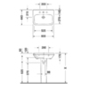 Duravit DuraStyle 858290000 Пьедестал для раковины, цвет белый