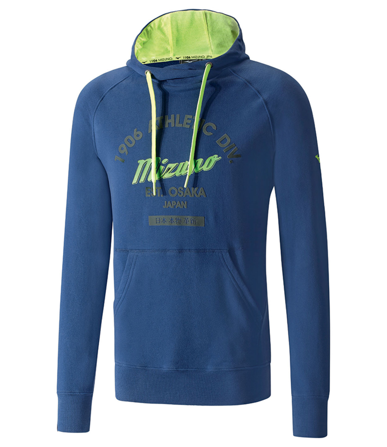 Толстовка мужская Mizuno 1906 Authentic Hoody синяя
