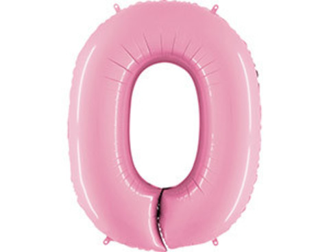 Шар Г 40''/102 см, Цифра Розовый (Pink) 