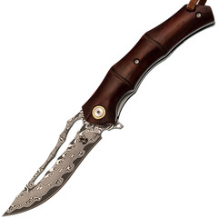 Фото Складной нож Steelclaw Аспект, сталь VG10/Damascus, рукоять палисандр