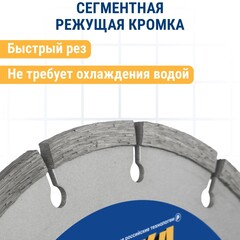 Диск алмазный сегментный ПРАКТИКА Мастер 230 х 22 мм (030-702)