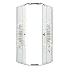 Душевое ограждение Niagara Eco NG-1001-14 (90х90х190) четверть круга,раздвижное,хром,стекло мозаика,1 место