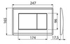 Alcaplast M278 Клавиша смыва для унитаза