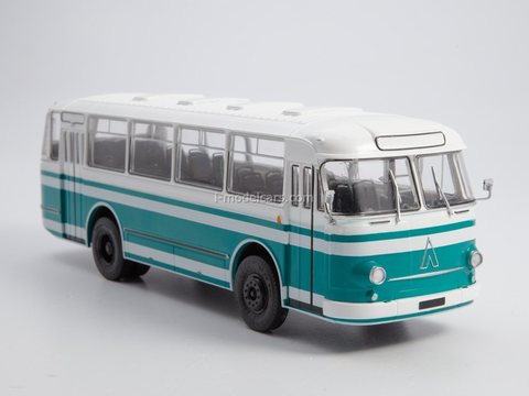 LAZ-695M white-turquoise 1:43 Modimio Our Buses #23