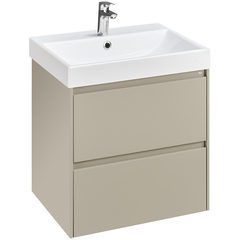 Roca Ona A857613510 Модуль для раковины 600 мм, 585x450x565 мм, с 2 ящиками, бежево-серый матовый фото
