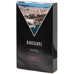 Сковорода-гриль алюминий, 28 см, антиприг, Daniks, Barcelona Кэролл, GRL-2828-RD-BLK-IND, индукц