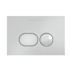 VitrA Liquid 740-2180 Панель смыва, металлическая, хром фото