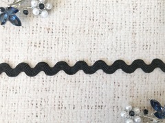 Тесьма "Вьюнок", ш. 5 мм, чёрный