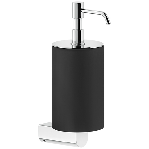 Gessi Rilievo 59514#031 Дозатор для жидкого мыла настенный, цвет: черный/хром