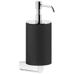 Gessi Rilievo 59514#031 Дозатор для жидкого мыла настенный, цвет: черный/хром фото