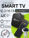 Смарт ТВ приставка X96 Mini 2/16 Гб, Amlogic S905W2, ТВ бокс ,Андроид 11, 4К,Smart-TV Box.