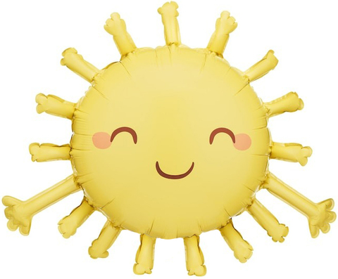 Шар К Фигура, Солнце, Сатин, 30''/76 см, 1 шт.
