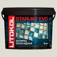 Затирка швов эпоксидная Litokol Starlike Evo S.700 Crystal, 5 кг