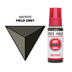 AK Interactive Field Grey Quick Gen - контрастная акриловая краска, 18 мл