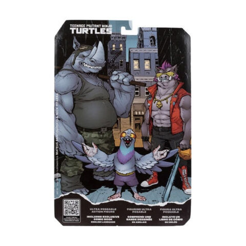 Фигурка Рокстеди с комиксом IDW Publishing Teenage Mutant Ninja Turtles: Bebop & Rocksteady
