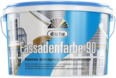 Краска фасадная водно-дисперсионная Dufa Fassadenfarbe RD90 матовая белая