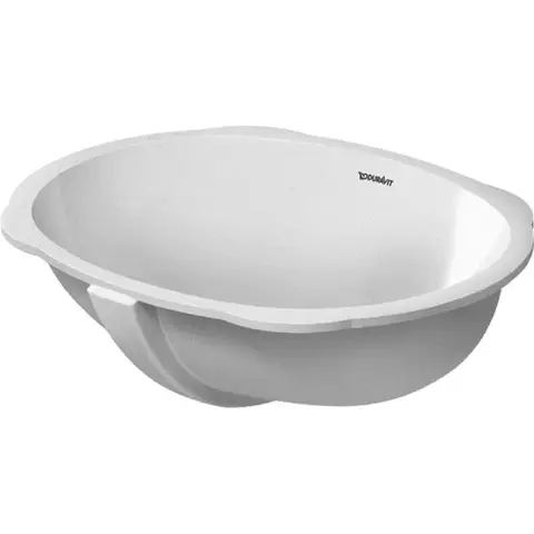 Duravit Santosa 466510000 Раковина 510x375 мм, встраиваемая снизу, с переливом. вкл. крепление для деревянной столешницы, цвет белый