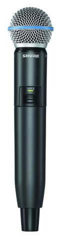 SHURE GLXD2/B58 Z2 2.4 GHz ручной передатчик для цифровых радиосистем с капсюлем динамического микрофона BETA 58