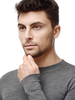 Термобелье Футболка Norveg Soft Shirt мужская с длинным рукавом серая - 5