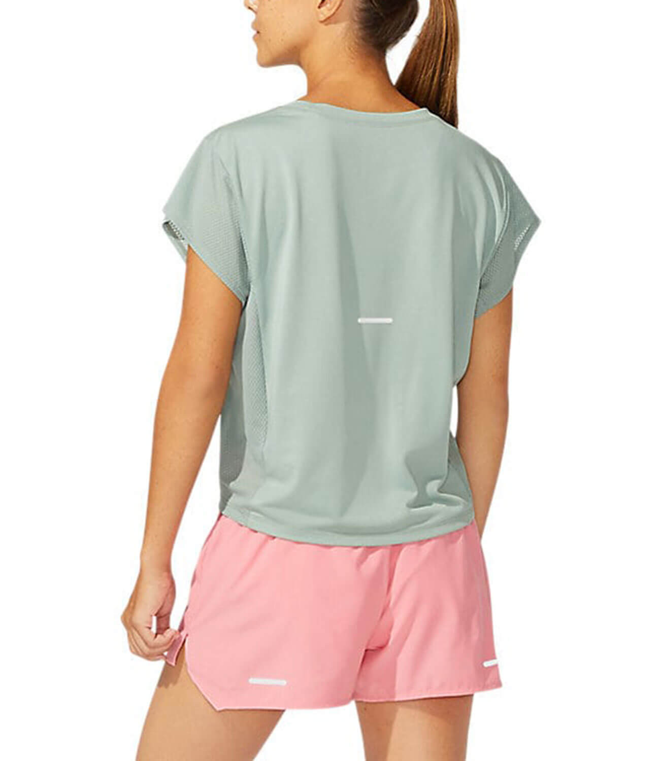 Asics Smsb Run Ss Top футболка для бега женская серая - 2
