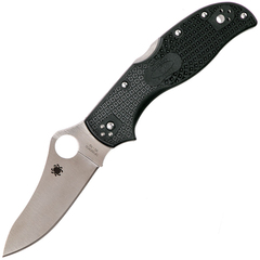 Фото Складной нож Stretch 2 - Spyderco 90PBK2, сталь VG-10 Satin Plain, рукоять термопластик FRN, чёрный