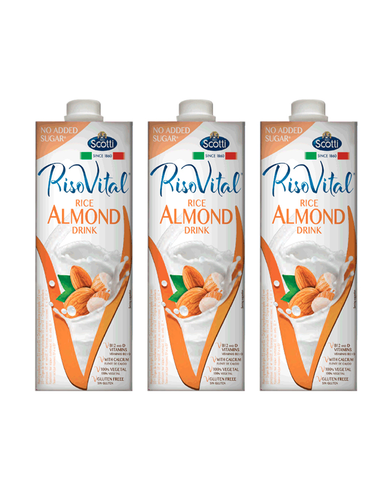 Рисовый напиток Riso Scotti с Миндалём и Кальцием Riso Vital 1 л. - 3 шт