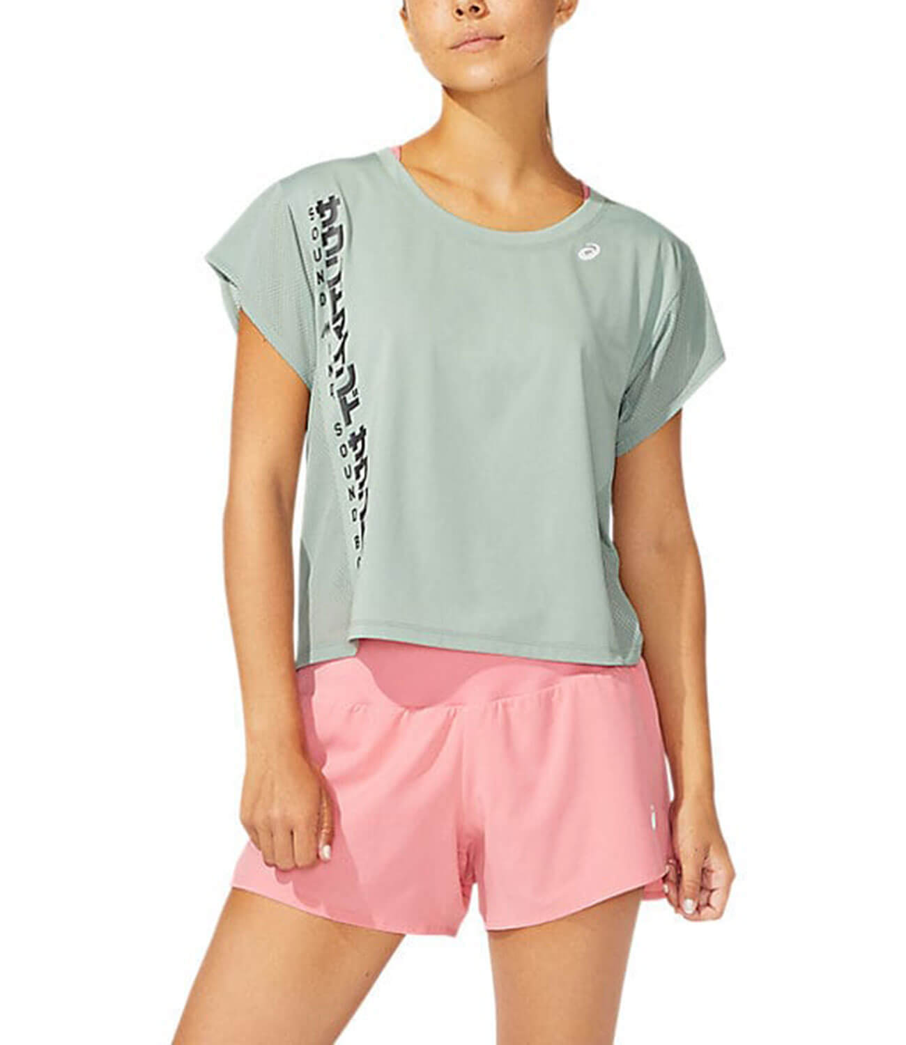 Asics Smsb Run Ss Top футболка для бега женская серая