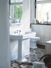 Duravit 4387000301 Раковина с перел., и 3 отв. под смес., 70х50х Н: 20.5см, цвет: Белый с покрытием WonderGliss