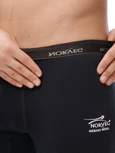 Комплект термобелья с шерстью мериноса Norveg Soft Black мужской - 9