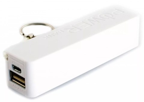 Портативное зарядное устройство для телефона PowerBank Mini White 2600 mAh Портативное зарядное устройство для телефона PowerBank Mini White 2600 mAh