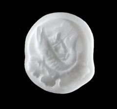 Силиконовый молд Рыбак (медальон) № 0462