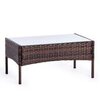 Лаунж/Lounge сет [диван+2кресла+столик+подушки] (мод.210013 А) коричневый