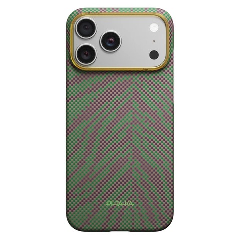 Чехол Pitaka Edge Case для iPhone 17 Pro, Зелёный росток | Sprout Surge