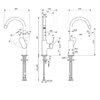 Ideal Standard BE015AA Смеситель для раковины H215 с трубчатым изливом