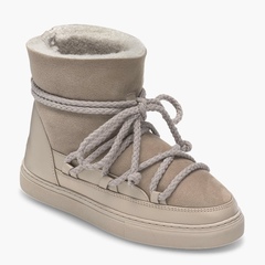 Высокие комбинированные кеды INUIKII Sneaker Classic Grey на меху