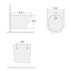 Boheme Fiore 978-BIDET-MW Биде подвесное, цвет: белый матовый