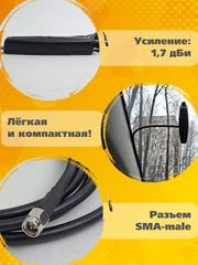 Сотовая антенна 4G всенаправленная на стекло Триада-26950 SOTA