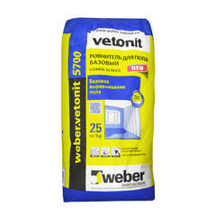 Ровнитель для пола Weber Vetonit базовый 5700, 25 кг