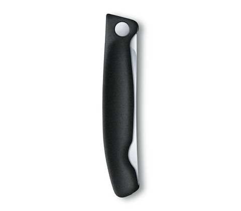 Нож кухонный складной Victorinox Classic, 110 mm, Wavy Edge, Black (6.7833.FB)