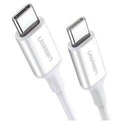 Кабель  UGREEN L501 (35254) 60W USB-C to USB-C PD Fast Charging Braided Cable 3A Max, 1м, черный