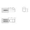 Gessi Rilievo 59521#031 Крючок одинарный, цвет: хром